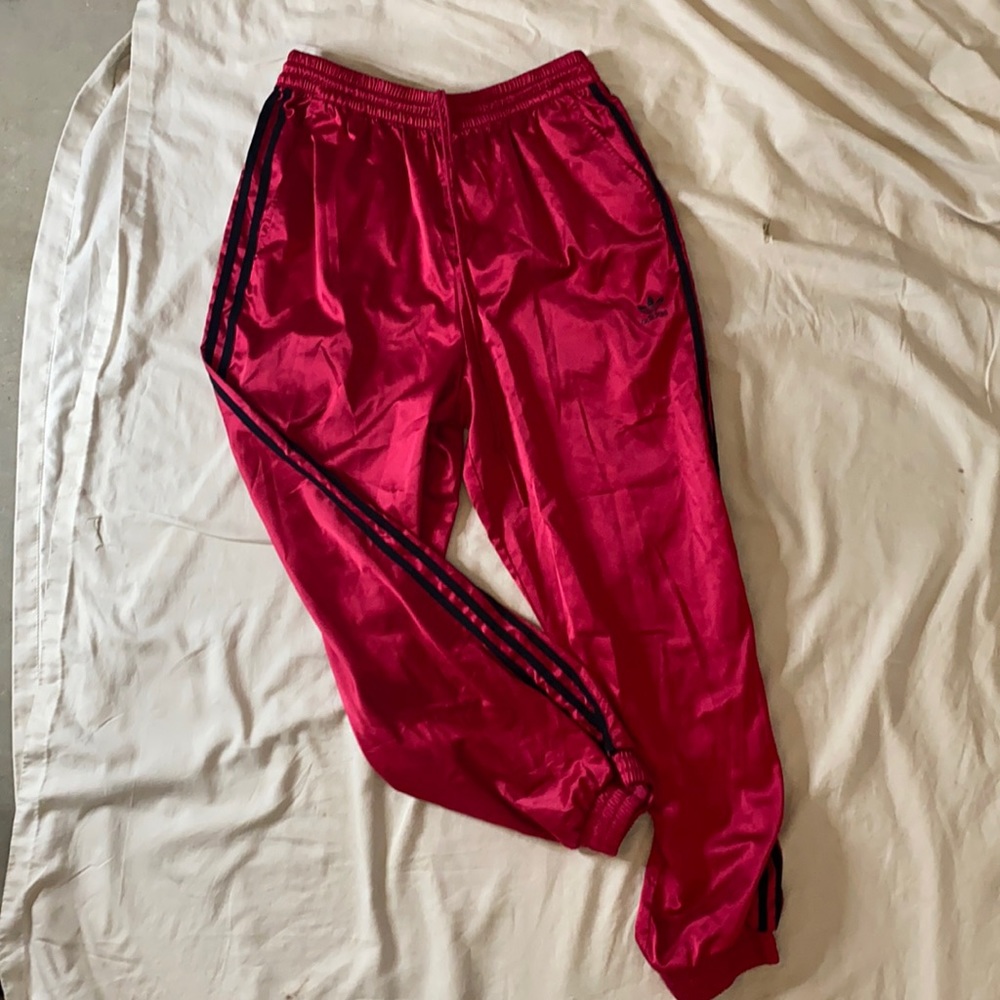 Adidas satin joggers